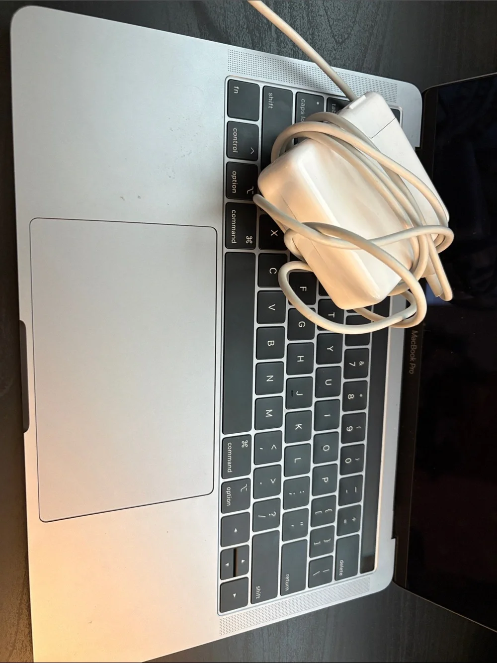 Apple Silver MacBook Top with Centered Apple Logo